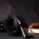 Якісний ремінь під джинси з натуральної шкіри GRANDE PELLE 11685 Чорний