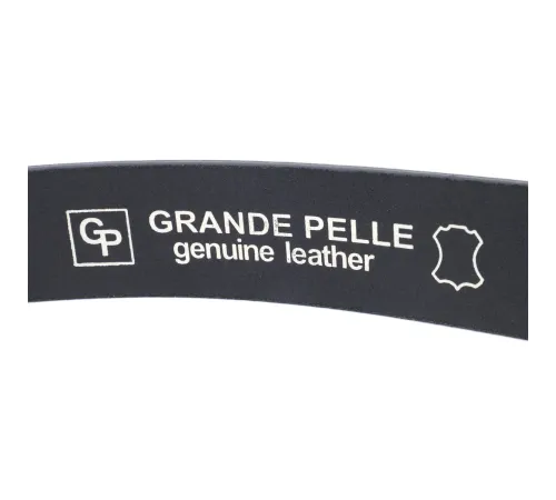 Стильний пояс під штани для чоловіків із натуральної шкіри GRANDE PELLE 11690 Чорний