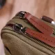 Компактна сумка-чохол на пояс із металевим карабіном із текстилю Vintage 22224 Оливковий