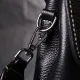 Сумка сетчел у класичному кольорі для жінок з натуральної шкіри Vintage 22291 Чорна