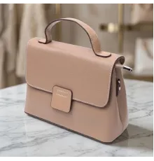 Жіноча сумка сетчел з натуральної шкіри Vintage 22292 Бежева