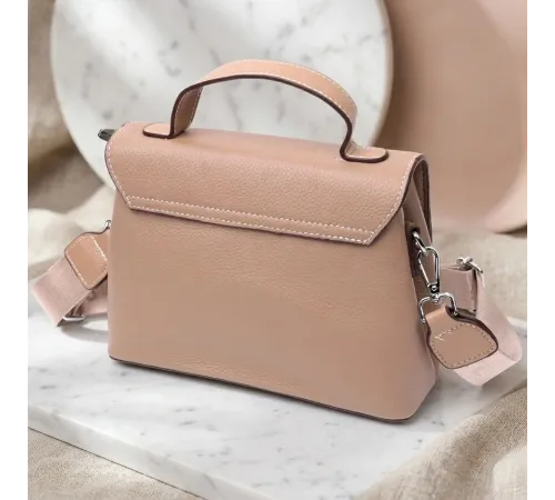 Жіноча сумка сетчел з натуральної шкіри Vintage 22292 Бежева