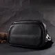 Компактна жіноча сумка крос-боді з натуральної шкіри Vintage 22294 Чорна