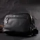 Компактна жіноча сумка крос-боді з натуральної шкіри Vintage 22294 Чорна