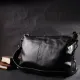 Повсякденна шкіряна сумка з двома знімними ременями Vintage 22379 Чорна