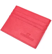 Яскравий кард-кейс із натуральної шкіри ST Leather 22445 Червоний