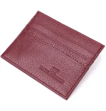 Практичний кард-кейс із натуральної шкіри ST Leather 22446 Бордовий