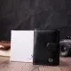 Надійна візитниця з натуральної шкіри ST Leather 22469 Чорний