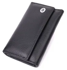 Містка ключниця з натуральної шкіри ST Leather 22477 Чорний