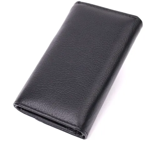 Містка ключниця з натуральної шкіри ST Leather 22477 Чорний