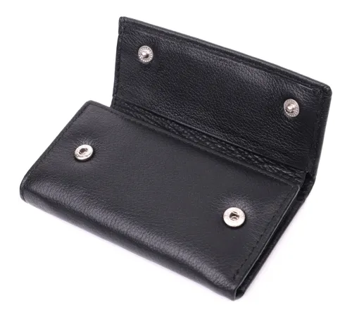 Містка ключниця з натуральної шкіри ST Leather 22477 Чорний