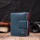 Невеликий вертикальний жіночий гаманець із натуральної шкіри ST Leather 19435 Бірюзовий