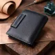 Портмоне для жінок у класичному кольорі з цікавою монетницею ST Leather 19449 Чорний
