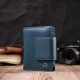 Жіноче портмоне з оригінальною монетницею з натуральної шкіри ST Leather 19450 Бірюзовий