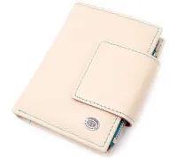 Оригінальне портмоне для жінок із натуральної шкіри ST Leather 19451 Білий