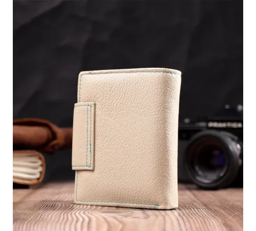 Оригінальне портмоне для жінок із натуральної шкіри ST Leather 19451 Білий