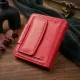 Шкіряний яскравий гаманець з монетницею ST Leather 19453 Червоний