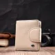 Оригінальне шкіряне портмоне з монетницею зовні для жінок ST Leather 19455 Білий
