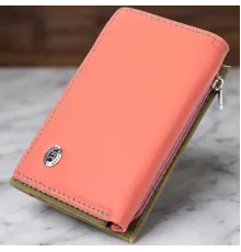 Модний жіночий гаманець з якісної натуральної шкіри ST Leather 19464 Різнокольоровий