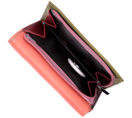 Модний жіночий гаманець з якісної натуральної шкіри ST Leather 19464 Різнокольоровий