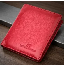 Яскравий жіночий гаманець із натуральної шкіри ST Leather 19465 Червоний
