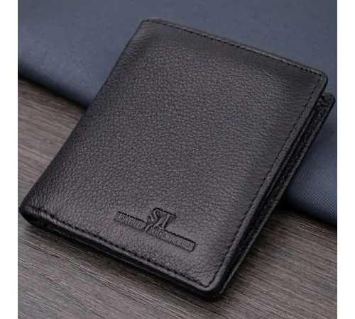 Жіночий гаманець в класичному чорному кольорі ST Leather 19466 Чорний