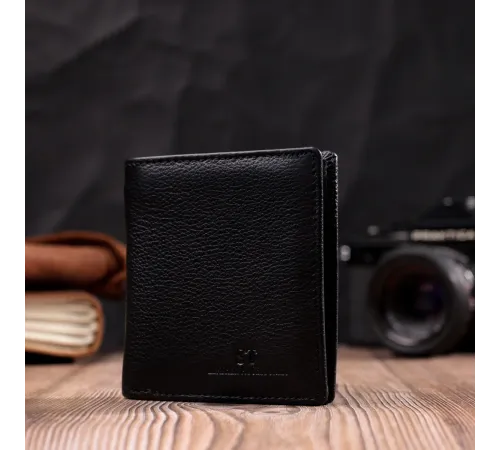 Жіночий гаманець в класичному чорному кольорі ST Leather 19466 Чорний
