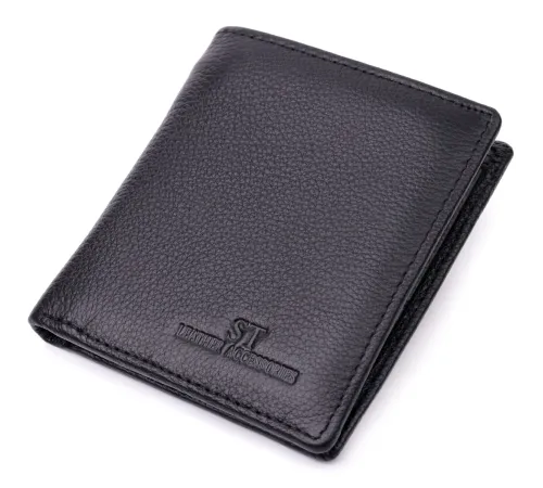 Жіночий гаманець в класичному чорному кольорі ST Leather 19466 Чорний