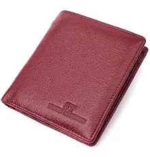 Маленький жіночий гаманець із натуральної шкіри ST Leather 19467 Бордовий