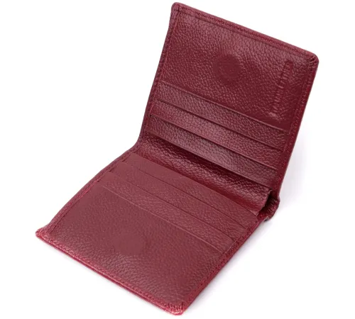 Маленький жіночий гаманець із натуральної шкіри ST Leather 19467 Бордовий