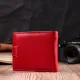 Яскраве жіноче портмоне з блоком для карт з натуральної шкіри ST Leather 19471 Червоний