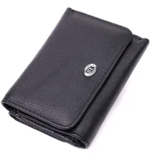 Жіночий горизонтальний гаманець з натуральної шкіри ST Leather 19477 Чорний