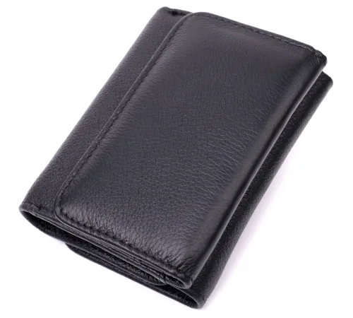 Жіночий горизонтальний гаманець з натуральної шкіри ST Leather 19477 Чорний