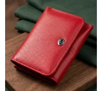 Горизонтальний гаманець для жінок із натуральної шкіри ST Leather 19478 Червоний