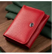 Горизонтальний гаманець для жінок із натуральної шкіри ST Leather 19478 Червоний