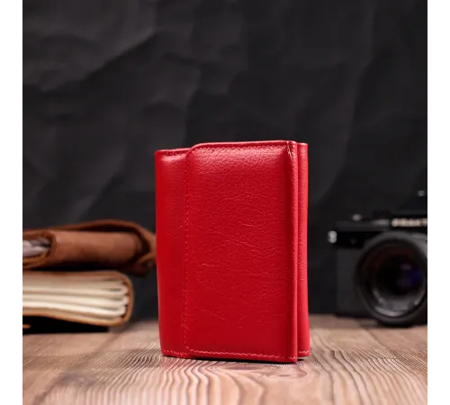 Горизонтальний гаманець для жінок із натуральної шкіри ST Leather 19478 Червоний