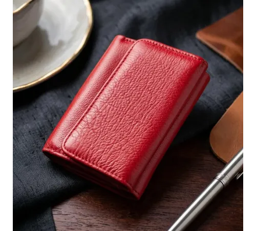 Горизонтальний гаманець для жінок із натуральної шкіри ST Leather 19478 Червоний