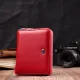 Яскраве портмоне для жінок на блискавці із натуральної шкіри ST Leather 19486 Червоний