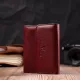 Жіночий шкіряний гаманець для карток купюр та монет ST Leather 19492 Бордовий