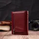 Жіночий шкіряний гаманець для карток купюр та монет ST Leather 19492 Бордовий