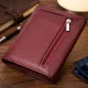 Жіночий шкіряний гаманець для карток купюр та монет ST Leather 19492 Бордовий