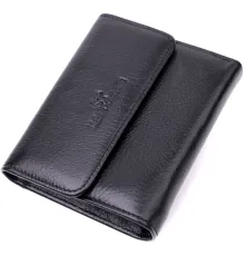 Жіночий гаманець з монетницею з натуральної шкіри ST Leather 19494 Чорний