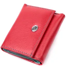 Яскравий маленький гаманець для жінок із натуральної шкіри ST Leather 19502 Червоний