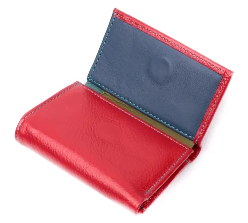 Яскравий маленький гаманець для жінок із натуральної шкіри ST Leather 19502 Червоний