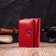 Яскравий маленький гаманець для жінок із натуральної шкіри ST Leather 19502 Червоний
