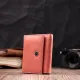 Невеликий гаманець для модниць із натуральної шкіри ST Leather 19505 Помаранчевий