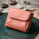 Невеликий гаманець для модниць із натуральної шкіри ST Leather 19505 Помаранчевий