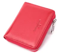 Симпатичний жіночий гаманець із натуральної шкіри ST Leather 22448 Червоний