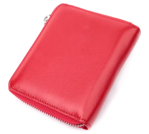 Симпатичний жіночий гаманець із натуральної шкіри ST Leather 22448 Червоний