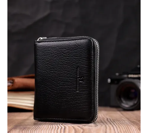 Відмінний жіночий гаманець з натуральної шкіри ST Leather 22449 Чорний
